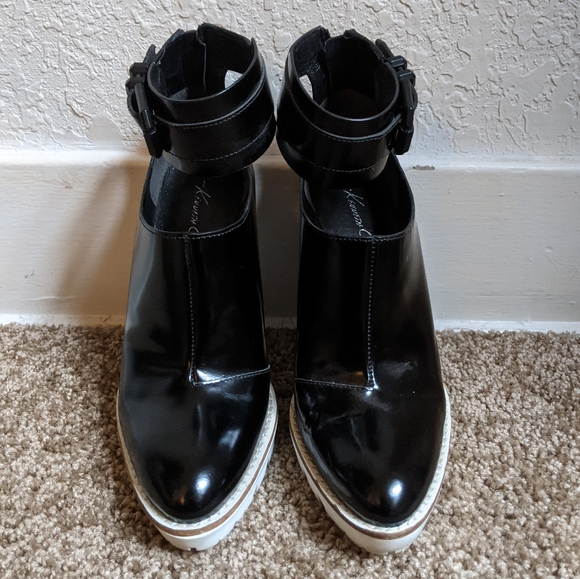 Ankle Strap Platform Booties/Pumps - Picture 2 of 10